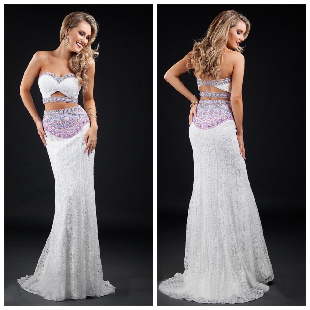 NWT! Two Piece Rachel Allan Prom Dress!